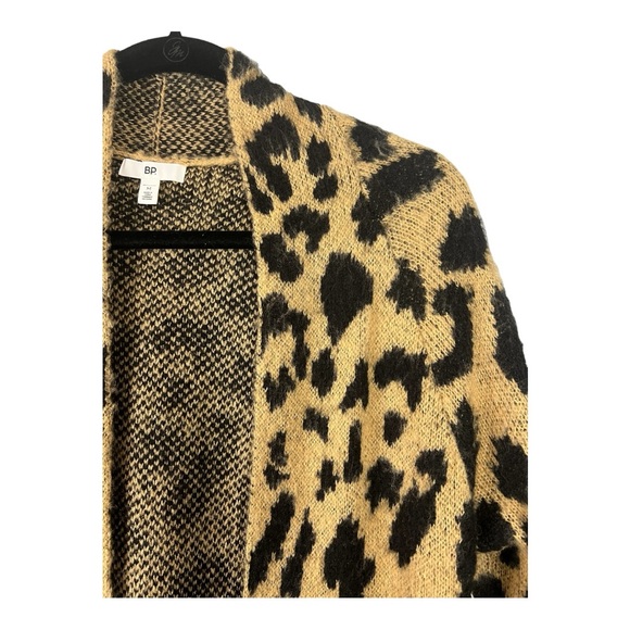 BP NWT Long Leopard Jacquard Cardigan | Size Medium - Picture 4 of 8